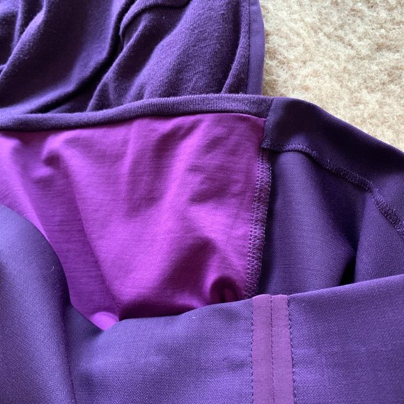 Sportmax dress by Max Mara, eggplant, short sleeve, stretch fit, size L - Picture 10 of 10